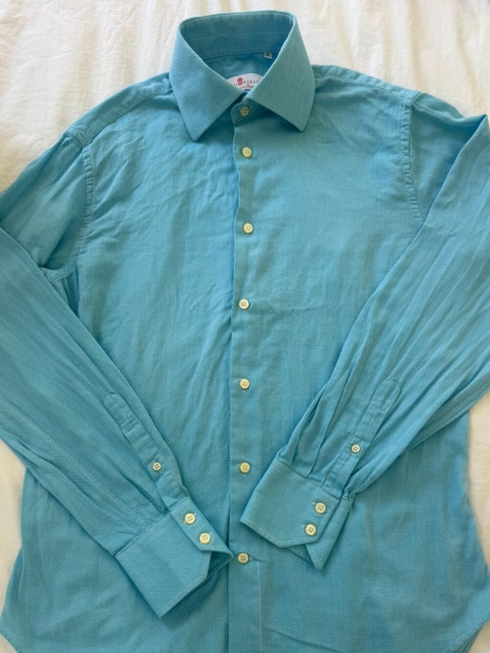 Eredi Pisano shirt 15.5 Turqoise